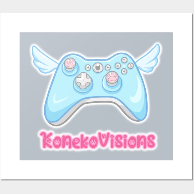 Blue Game Controller Wall Art by KonekoVisions